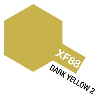 Tamiya Colour Dark Yellow Acrylic Paint 10ml (XF-88) image number 2