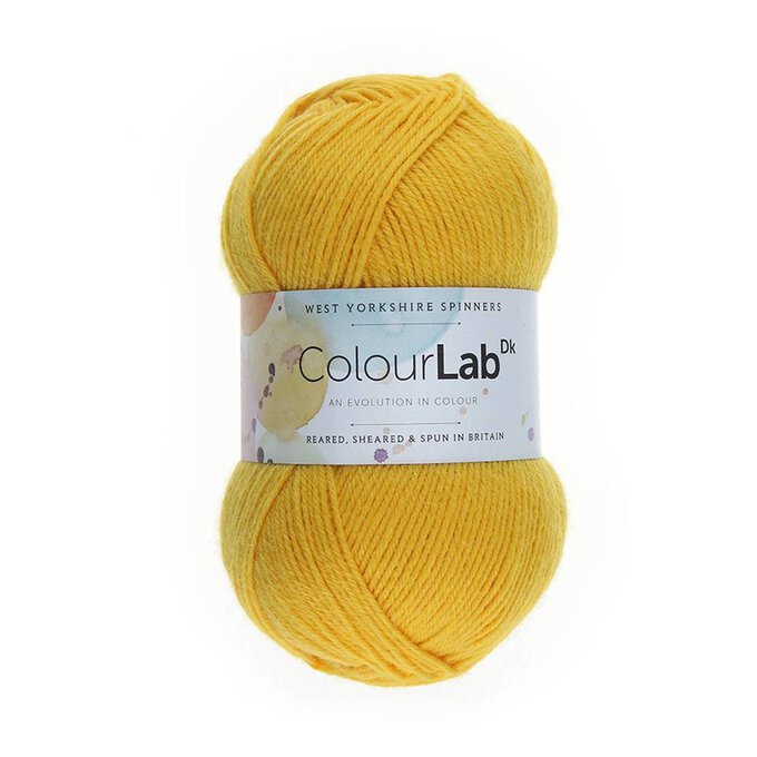 West Yorkshire Spinners Citrus Yellow ColourLab DK Yarn 100g image number 1