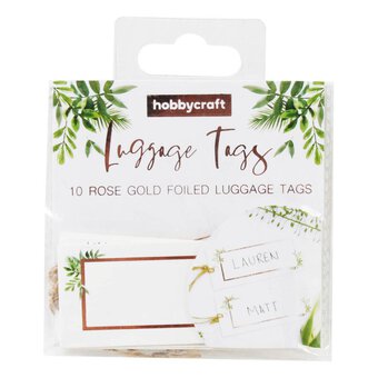 Rose Gold and Botanical Tags 10 Pack image number 2
