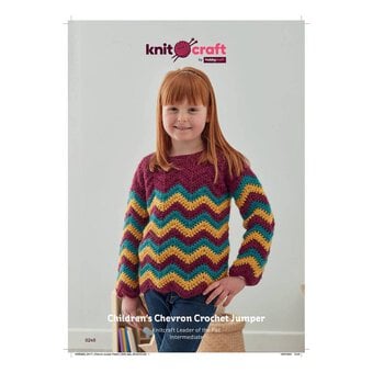 Knitcraft Children's Chevron Crochet Jumper Digital Pattern 0249