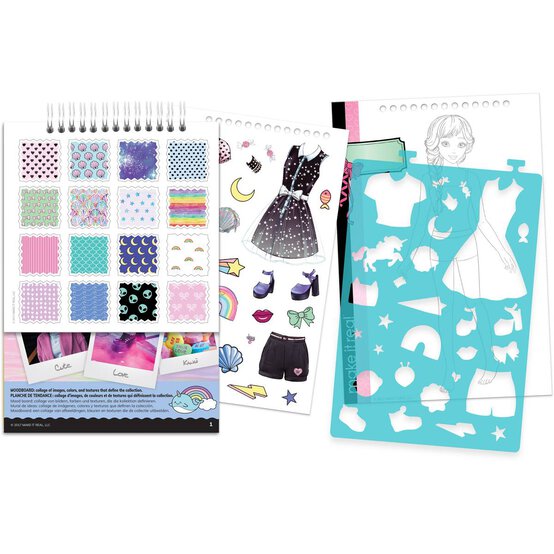 Make It Real Pastel Pop Fashion Design Sketchbook image number 4