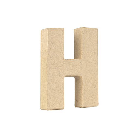 Mini Mache Letter H 10cm image number 1