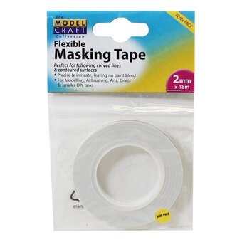 Modelcraft Flexible Masking Tape 2mm x 18m 2 Pack