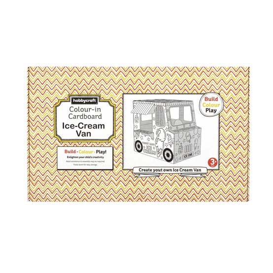 Colour-In Cardboard Ice Cream Van image number 4