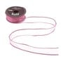 Mid Pink Wire Edge Organza Ribbon 25mm x 3m image number 2