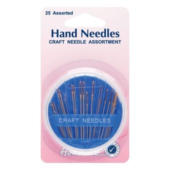 Hemline Assorted Craft Hand Sewing Needles 25 Pack