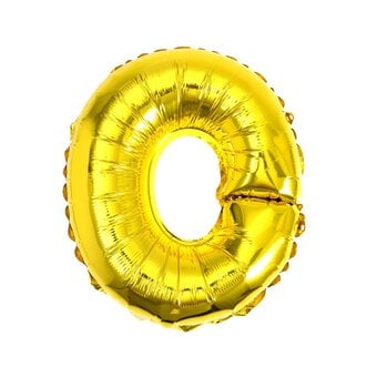 Gold Foil Letter O Balloon