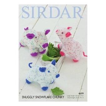 Sirdar Snuggly Snowflake Chunky Pig Toy Digital Pattern 4699