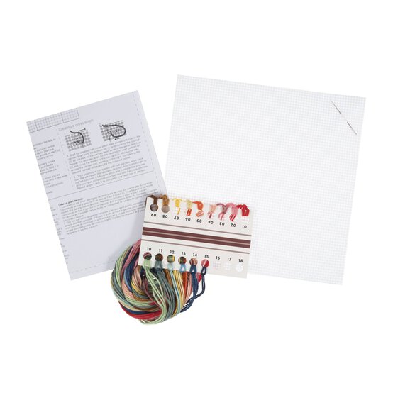 Trimits Love Birds Mini Cross Stitch Kit 13cm x 13cm image number 3