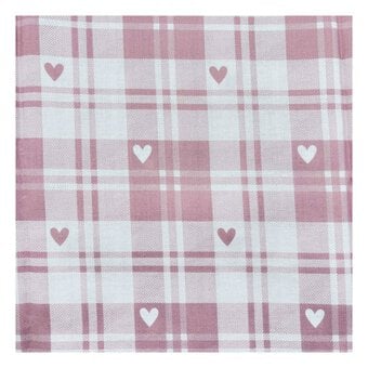 Toybox Treasures Pink Check Cotton Fabric by the Metre