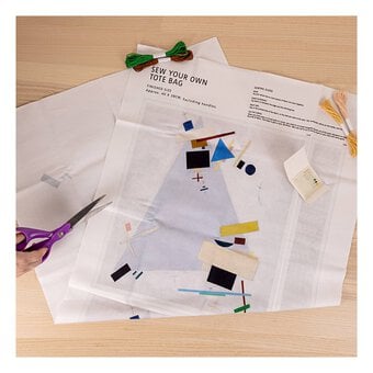Tate Dynamic Suprematism Sew Your Own Tote Bag Kit image number 3