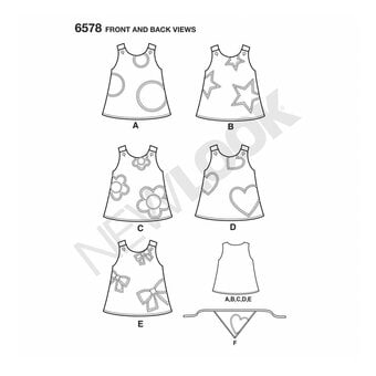 New Look Toddler’s Dress Sewing Pattern 6578 image number 3