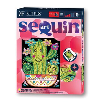 Kitfix Cactus Sequin Art Red Kit