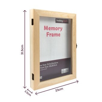Wooden Memory Box Frame 32cm x 23cm image number 5