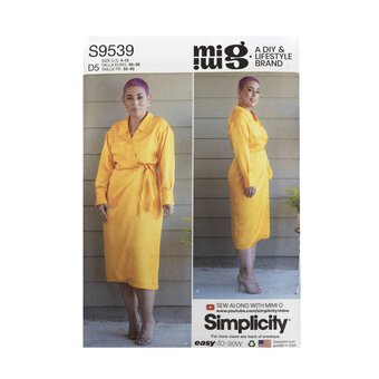 Simplicity Women's Dresses Sewing Pattern S9539 (D5 4-12)