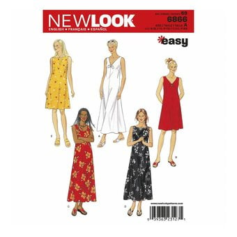 New Look Women’s Dress Sewing Pattern 6866