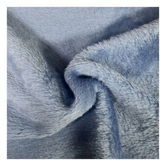 Steel Cuddle Fleece Fabric by the Metre
