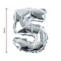 Silver Foil Number 5 Balloon image number 2