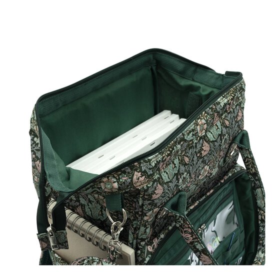 Floral Wood Block Rucksack Craft Bag image number 4