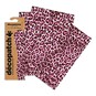 Decopatch Pink Leopard Print Paper 3 Sheets image number 1