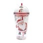 Sparkly Snowman and Santa Cup with Straw image number 4