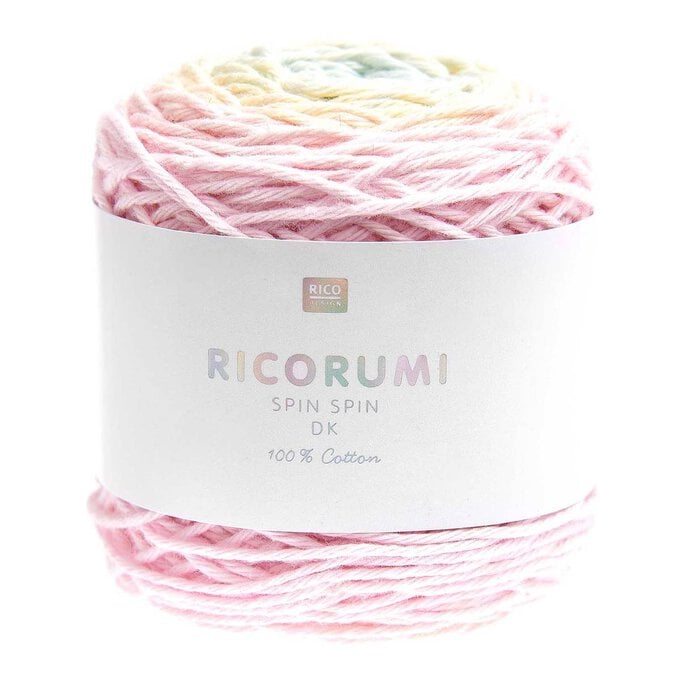 Rico Pastel Rainbow Ricorumi Spin Spin DK Yarn 50g image number 1