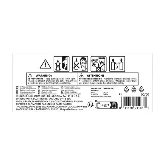 Football Pick Birthday Candles 6 Pack image number 3