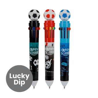 Assorted Football 10-Colour Pen