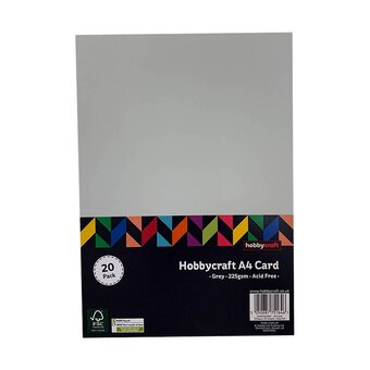 Grey Card A4 20 Pack image number 2