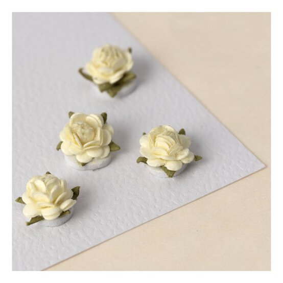 Ivory Pearl Micro Rose Flowers 16 Pack image number 5