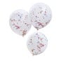 Ginger Ray Rainbow Confetti Balloons 3 Pack  image number 1