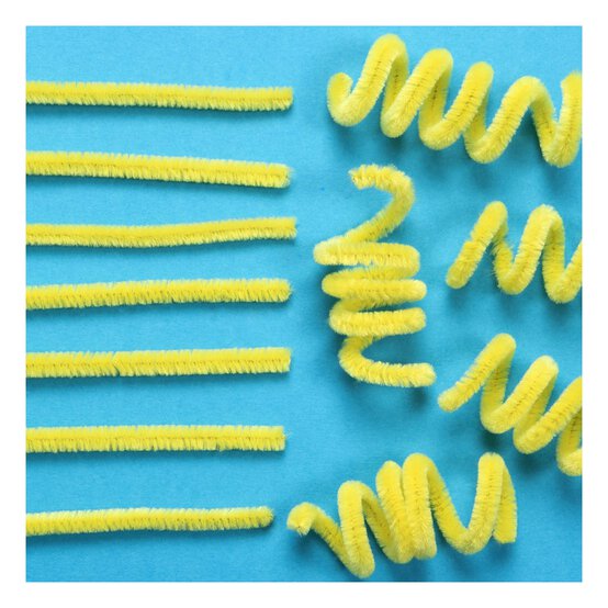 Yellow Pipe Cleaners 12 Pack image number 3