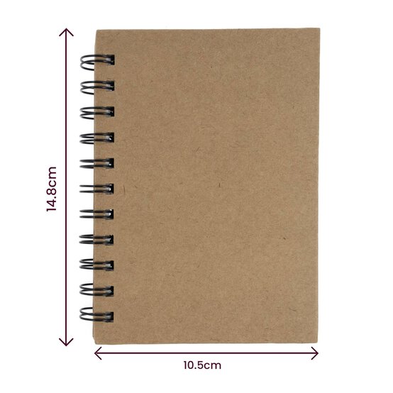 Kraft Spiral Notebook A6 image number 4