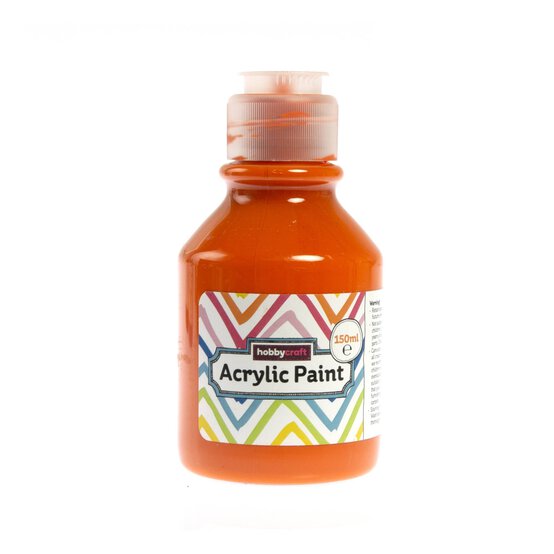 Kids’ Orange Acrylic Paint 150ml image number 1