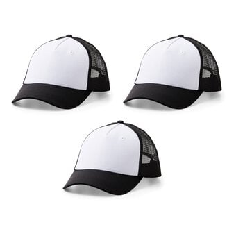 Cricut Black and White Trucker Hat 3 Pack