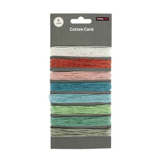 Pastel Cotton Cords 40m 8 Pack  image number 1
