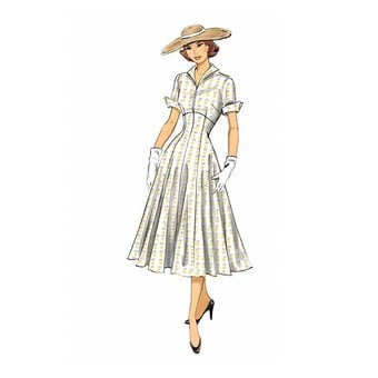 Butterick Vintage Dress Sewing Pattern B6018 (14-22) image number 5