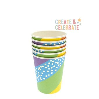 Create & Celebrate Rainbow Paper Cups 6 Pack