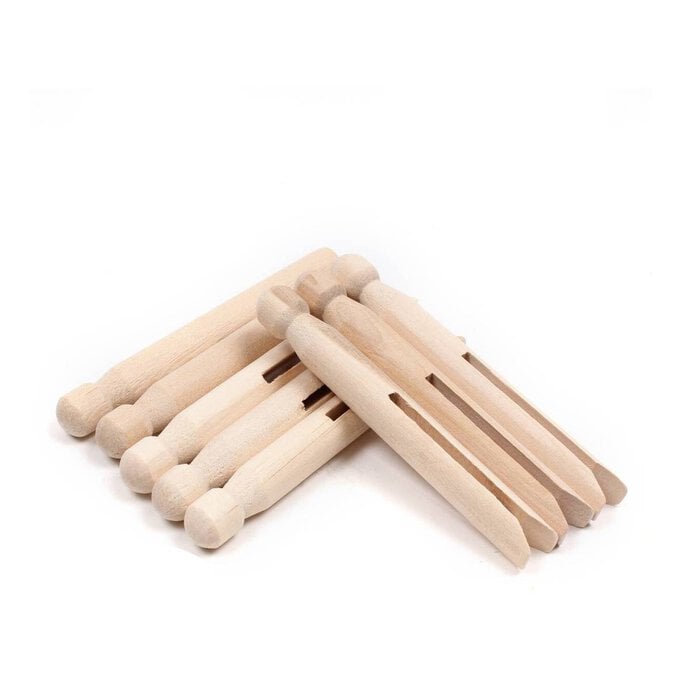 Wooden Dolly Pegs 8 Pack image number 1