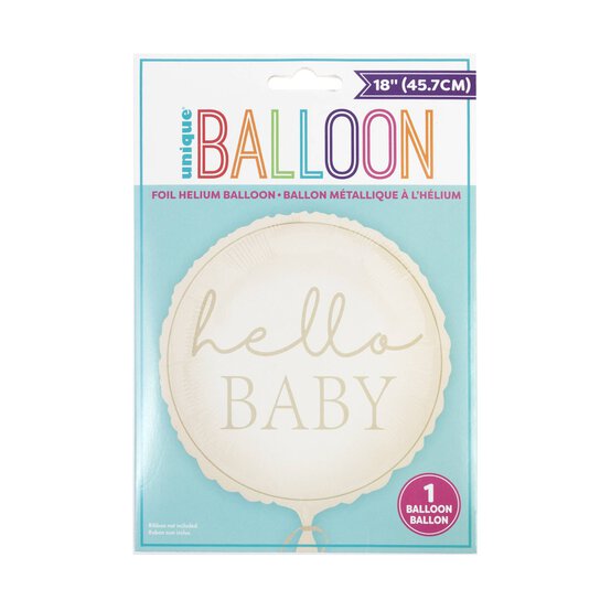 Large Hello Baby Foil Balloon image number 1