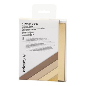 Cricut Joy Neutral Cutaway Cards 4.25 x 5.5 Inches 8 Pack