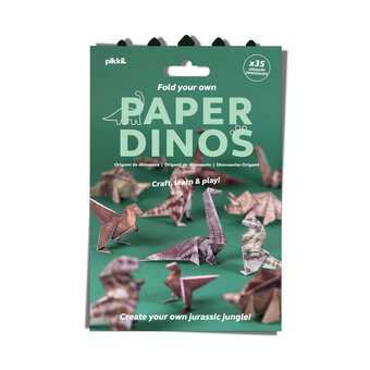 Pikii Fold Your Own Paper Dinos Kit