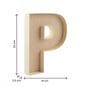 Wooden Fillable Letter P 22cm image number 4