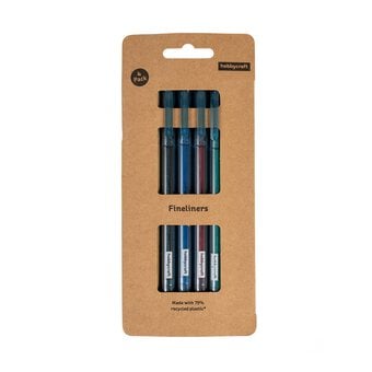 Coloured Fineliners  4 Pack image number 4