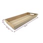 White Wash Wooden Tray 48cm x 20cm x 5cm image number 4