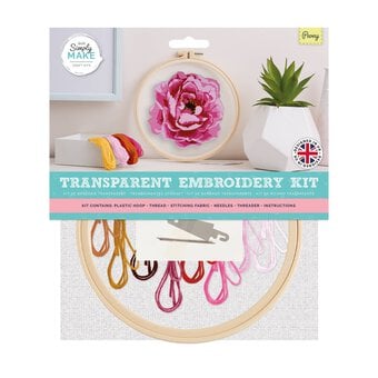 Peony Transparent Embroidery Kit