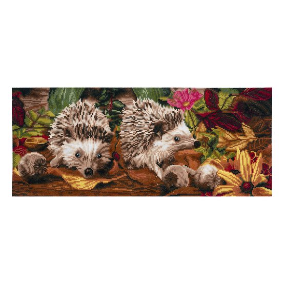 Trimits Hedgehogs Large Cross Stitch Kit 23cm x 56cm image number 2