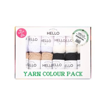 Hello Essential Yarn 25g 12 Pack