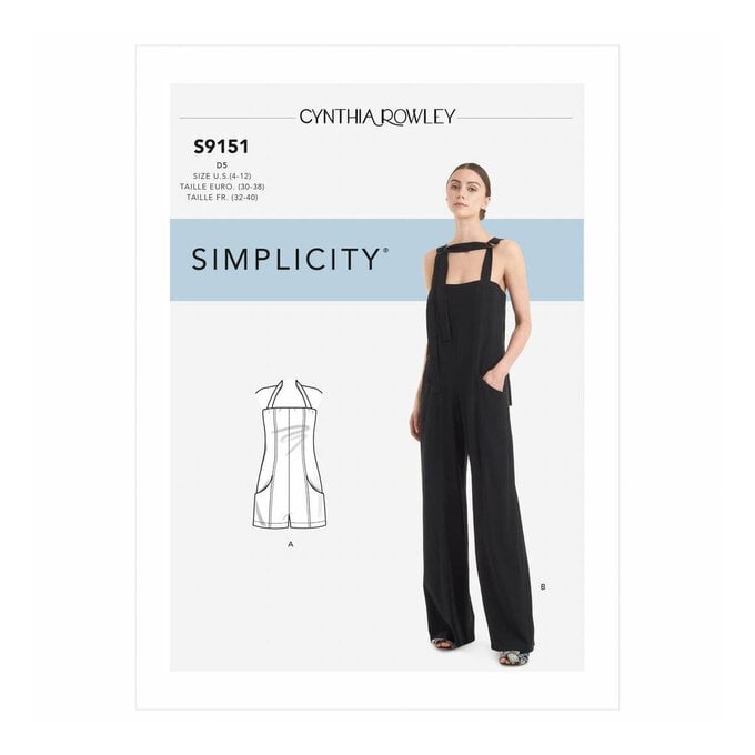 Simplicity Women's Jumpsuit Sewing Pattern S9151 (12-20) image number 1