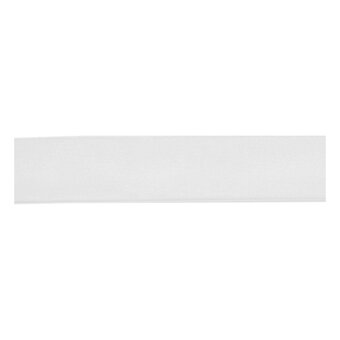 White Organdie Ribbon 12mm x 6m image number 2